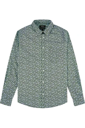 A.P.C. Koszule, Mężczyzna, Zielony, XL, Koszula
