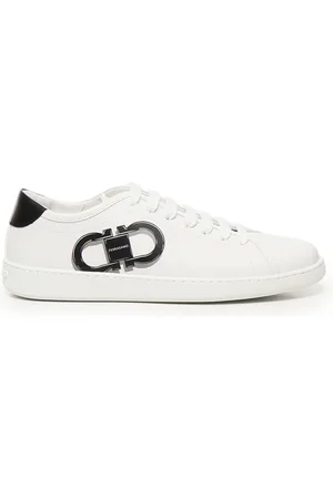 Salvatore Ferragamo Buty, Mężczyzna, Biały, 43 EU, Białe Sneakersy