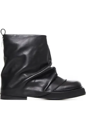 The Attico Buty, Kobieta, Czarny, 40 EU, Skóra, Botki Mini Robin