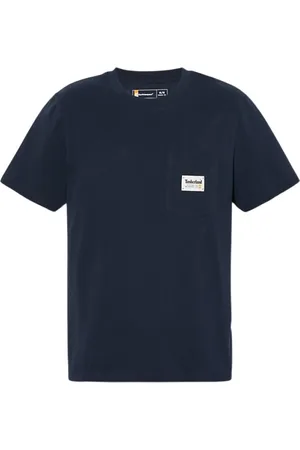 Timberland Koszulki, Mężczyzna, Niebieski, M, Bawełna, Wygodny T-Shirt