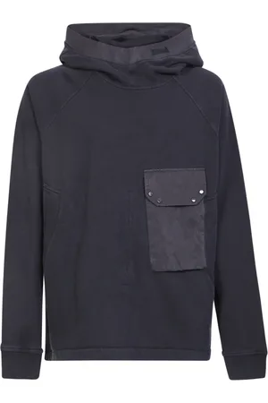 Ten Cate Bluzy, Mężczyzna, Niebieski, L, Bawełna, Bluza z kapturem i kieszenią cargo