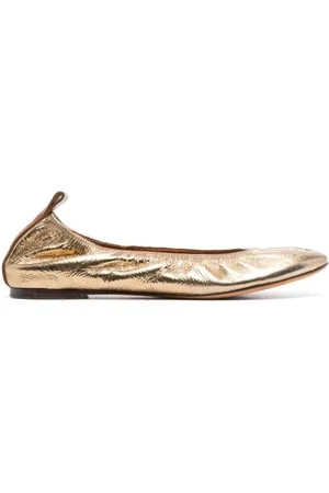 Lanvin Buty, Kobieta, Żółty, 38 EU, Złote Baleriny