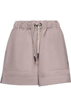 Moncler Szorty, Kobieta, Różowy, XS, Poliester, Techniczne szorty Froissé