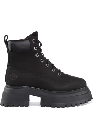 Timberland Buty, Kobieta, Czarny, 38 EU, Skóra, Sznurowane botki na platformie