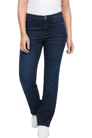 2-Biz Jeansy, Kobieta, Wielobarwność, XS, Denim, Dżinsy z szerokimi nogawkami z ciemnego denimu