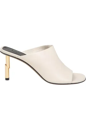Lanvin Buty, Kobieta, Biały, 36 EU, Skóra, Klapki na obcasie