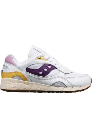 Saucony Buty, Kobieta, Wielobarwność, 37 EU, Biało-Fioletowe Sneakersy Shadow 6000
