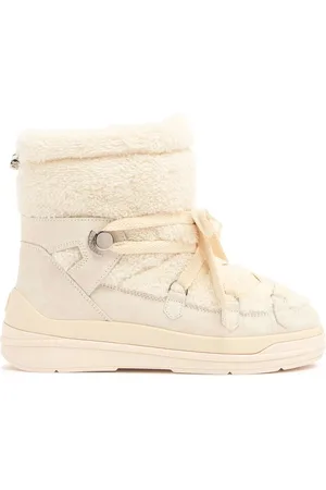 Moncler Buty, Kobieta, Beżowy, 39 1/2 EU, Zamsz, Insolux Zamszowe Śniegowce