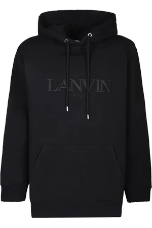 Lanvin Bluzy, Mężczyzna, Czarny, S, Bawełna, Czarna Bluza Stylowa Wygodna Ss 24