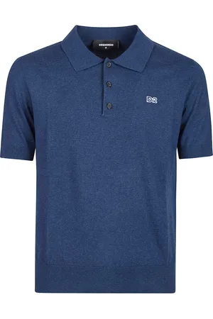 Dsquared2 Koszulki, Mężczyzna, Niebieski, XL, Polo Shirt Casual