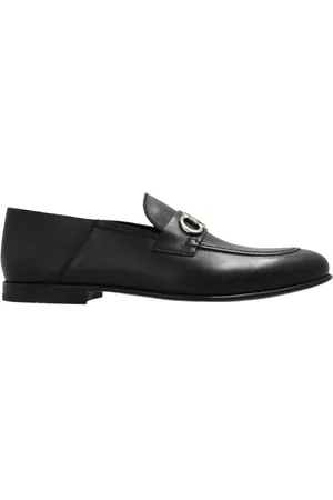 Salvatore Ferragamo Buty, Mężczyzna, Czarny, 41 1/2 EU, Skóra, Lordsy Gancini
