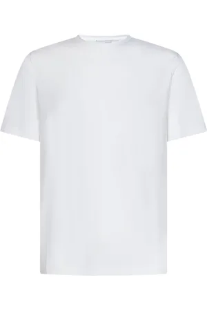 LARDINI Koszulki, Mężczyzna, Biały, L, Wełna, T-shirt