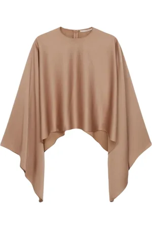 Stella McCartney Bluzki, Kobieta, brązowy, L, Satyna, Bluzka