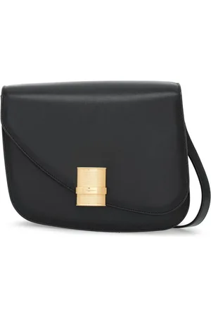Salvatore Ferragamo Torebki, Kobieta, Czarny, ONE SIZE, Skóra, Torebka listonoszka Fiamma M
