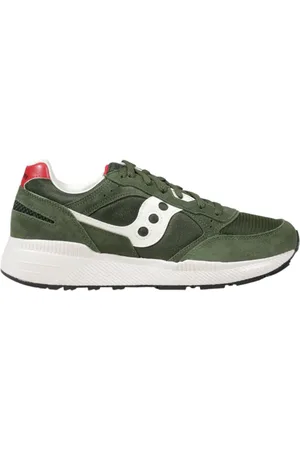 Saucony Buty, Mężczyzna, Zielony, 44 EU, Skóra, Wsuwane skórzane sneakersy