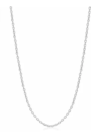 Nialaya Akcesoria, Mężczyzna, Szary, M, Łańcuszek ze stali nierdzewnej Cable Chain