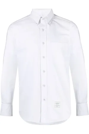 Thom Browne Koszule, Mężczyzna, Biały, M, Biała Koszula