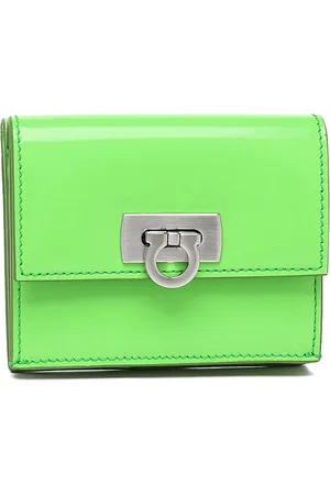 Salvatore Ferragamo Akcesoria, Kobieta, Zielony, ONE SIZE, Stylowy Portfel