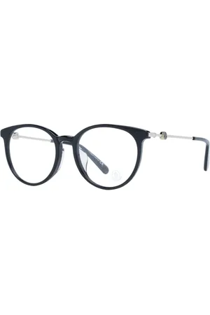 Moncler Akcesoria, unisex, Czarny, ONE SIZE, Okrągłe Oprawki Optyczne z Etui