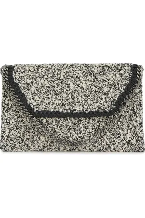 Stella McCartney Torebki, Kobieta, Szary, ONE SIZE, Bawełna, Falabella Mini Crossbody Bag