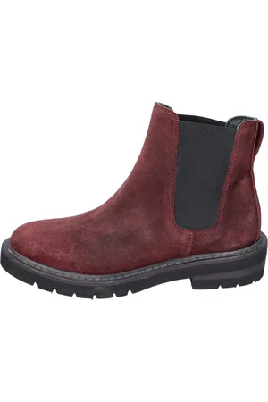 Moma Buty, Kobieta, Czerwony, 37 EU, Zamsz, Zamszowe Botki Chelsea