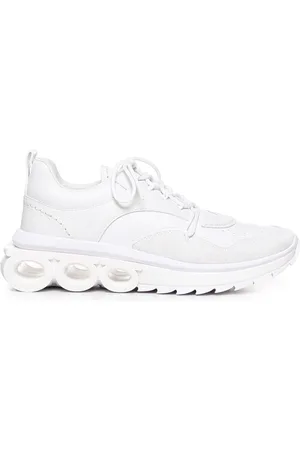 Salvatore Ferragamo Buty, Mężczyzna, Biały, 43 EU, Skóra, Białe sneakersy ze skóry cielęcej