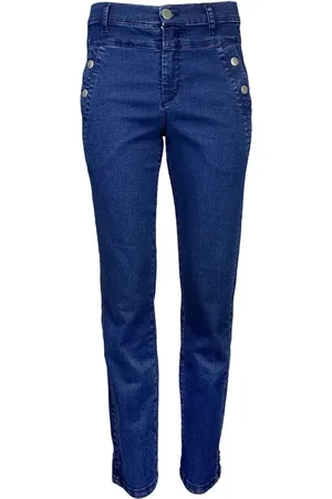 2-Biz Jeansy, Kobieta, Niebieski, S, Denim, Spodnie Denimowe Karcemona