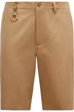 Moncler Szorty, Mężczyzna, brązowy, S, Bawełna, Beżowe Szorty Chino z Gabardyny Sable