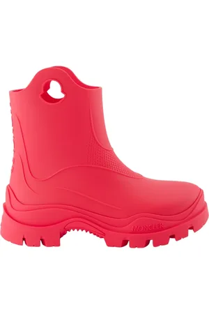 Moncler Buty, Kobieta, Różowy, 37 EU, Wsuwane botki z wytłoczonym logo i okrągłym noskiem