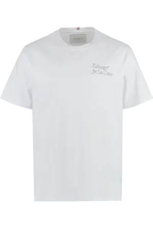 Les Deux Koszulki, Mężczyzna, Biały, XL, Bawełna, Kabangu X Printed Cotton Tee