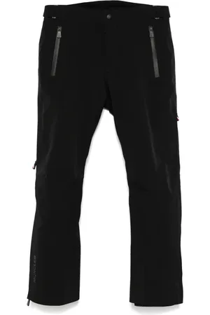Moncler Spodnie, Mężczyzna, Czarny, M, Nylon, Czarne spodnie narciarskie Alpine