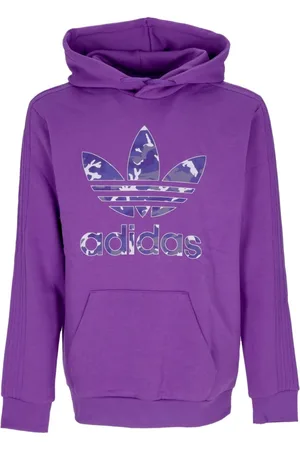 adidas Bluzy, Mężczyzna, Fioletowy, S, Bluza z kapturem z grafiką kamuflażową na całej powierzchni