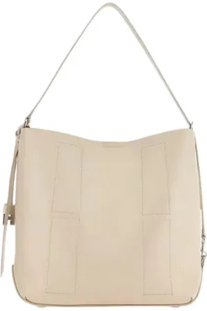 Hogan Torebki, Kobieta, Beżowy, ONE SIZE, Ivory Hobo z H Charm