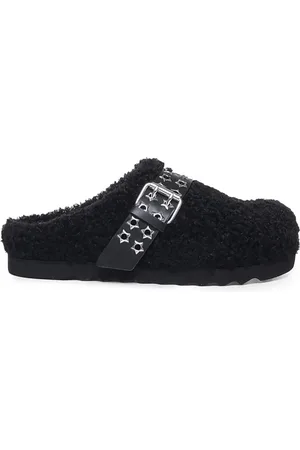 Stella McCartney Buty, Kobieta, Czarny, 39 EU, Klapki Elyse z ćwiekami i paskiem na pięcie