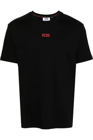 GCDS Koszulki, Mężczyzna, Czarny, S, Czarna Koszulka Tee