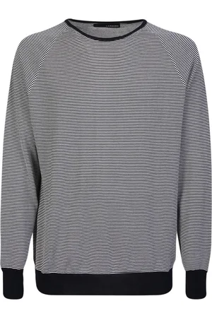 LARDINI Bluzy, Mężczyzna, Niebieski, L, Bawełna, Bluza Crew Neck