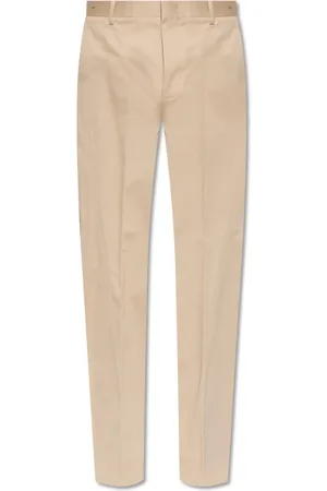 Lanvin Spodnie, Mężczyzna, Beżowy, M, Bawełna, Spodnie Chino Twisted