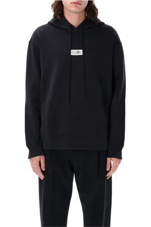 Maison Margiela Bluzy, Mężczyzna, Czarny, M, Bawełna, Bluza z kapturem