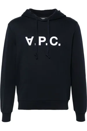 A.P.C. Bluzy, Mężczyzna, Niebieski, L, Bawełna, Bawełniana Bluza z Kapturem