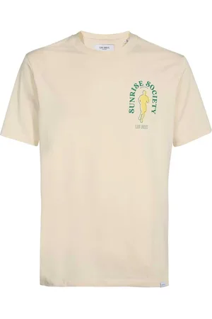 Les Deux Koszulki, Mężczyzna, Beżowy, XS, Bawełna, Brody Crew-Neck T-Shirt