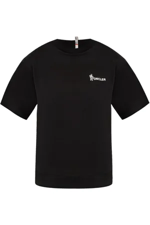 Moncler Koszulki, Kobieta, Czarny, S, Bawełna, Grenoble Ss T-shirt