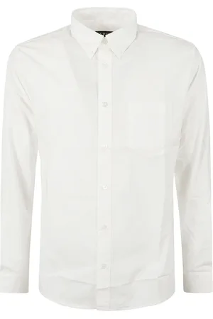 A.P.C. Koszule, Mężczyzna, Biały, XL, Bawełna, Elegancka koszula Edouard z logo