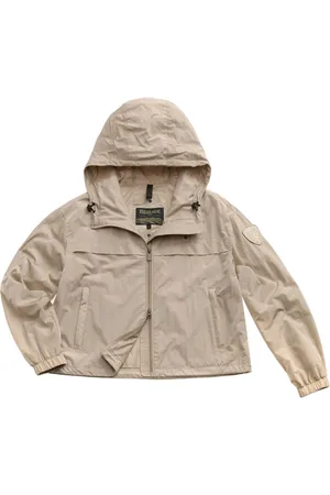 Blauer Kurtki, Kobieta, Beżowy, M, Nylon, Kurtka Outdoorowa z Kapturem z Nylonu Irydycyjnego