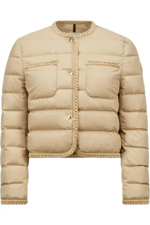 Moncler Kurtki, Kobieta, Beżowy, M, Poliester, Kurtka Gencay