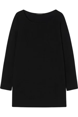 Persona by Marina Rinaldi Swetry, Kobieta, Czarny, L, Luksusowy Oversized Sweter z Dekoltem w Kształcie Łodzi