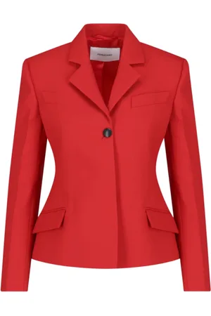 Salvatore Ferragamo Kurtki, Kobieta, Czerwony, S, Czerwone marynarki
