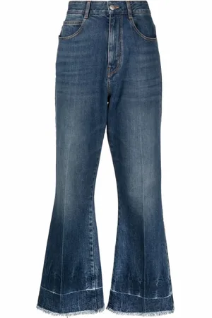 Stella McCartney Jeansy, Kobieta, Niebieski, W30, Denim, Vintage Denimowe Dzwony Crop