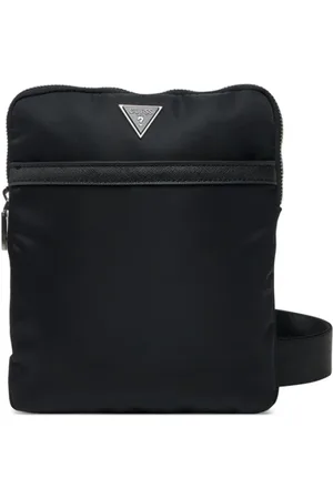 Guess Torebki, Mężczyzna, Czarny, ONE SIZE, Płaska torba na ramię - Czarna