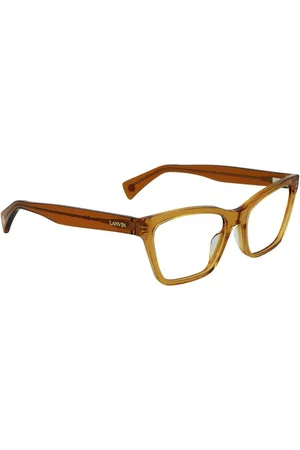 Lanvin Akcesoria, Kobieta, brązowy, ONE SIZE, Okulary z brązowymi oprawkami z octanu