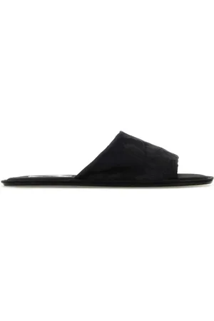 The Row Buty, Kobieta, Czarny, 38 EU, Satynowe Klapki Frances